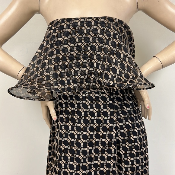 JS collections strapless fit and flare very soft flowey fabric sexy long dress - Picture 4 of 10